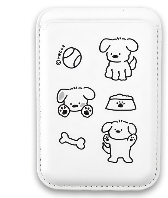 리코즈 맥세이프 카드지갑, 화이트 코코, 1개 - 맥세이프 카드케이스