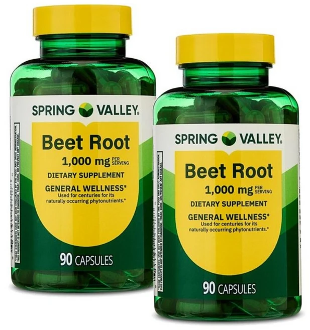 스프링밸리 비트 뿌리 추출물 1000mg 캡슐 Spring Valley Beet Root, 2개, 90정 - 쿠팡