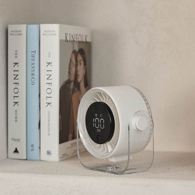 윈세프 탁상용 선풍기 WF200 무선 사무용 벽걸이 저소음, 단품, 단품