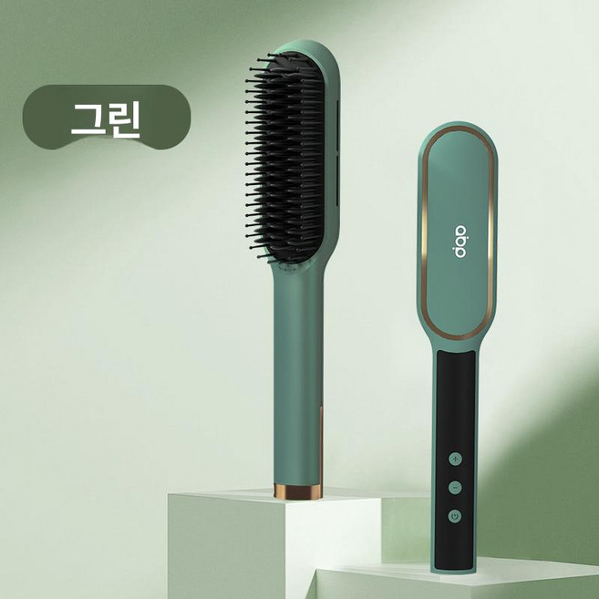 머리빗 귀사문석 자장 잼무브 브러쉬 에너지, 1개, 그린