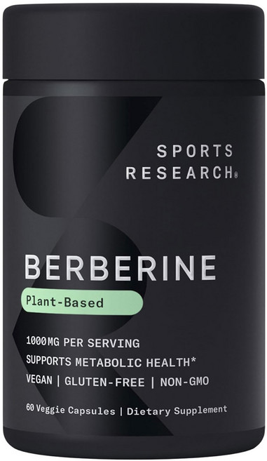 스포츠리서치 베르베린 1000mg 베지 캡슐, 1개, 60정