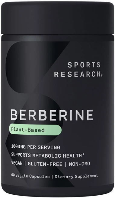 스포츠리서치 베르베린 1000mg 베지 캡슐, 1개, 60정 - 쿠팡