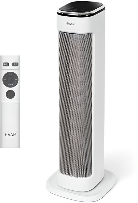 한경희생활과학 초저소음 PTC 타워형 리모컨 그래핀 온풍기, HAAN-P6000, 화이트