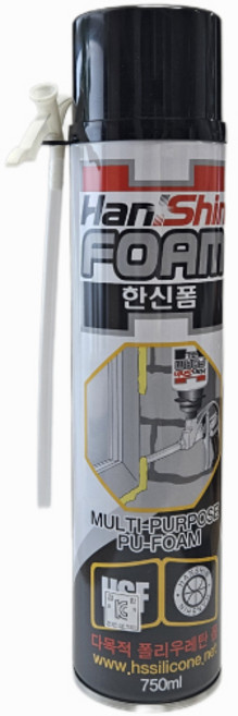 우레탄 폼 스프레이 일회용 750ml/발포 단열, 1개
