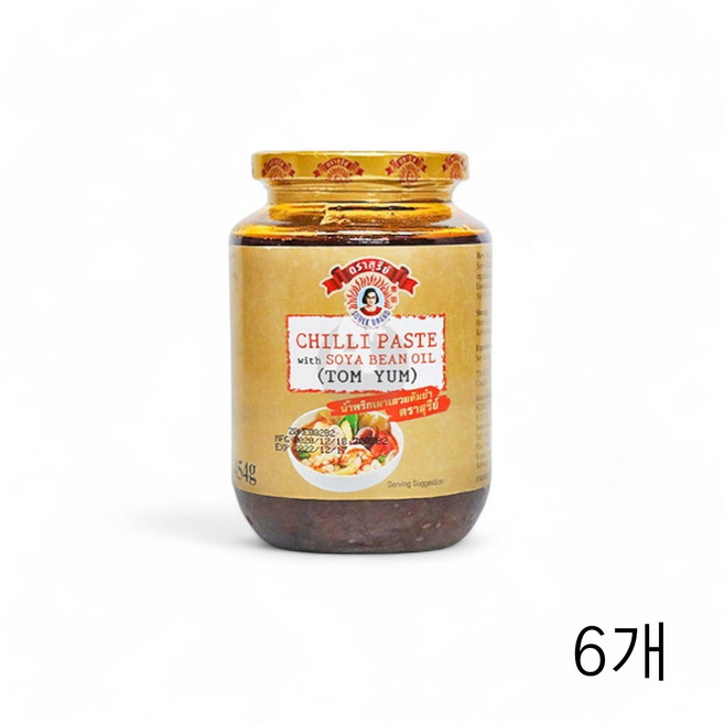 수리 칠리 페이스트 위드 소야 빈 오일 454g X 6개