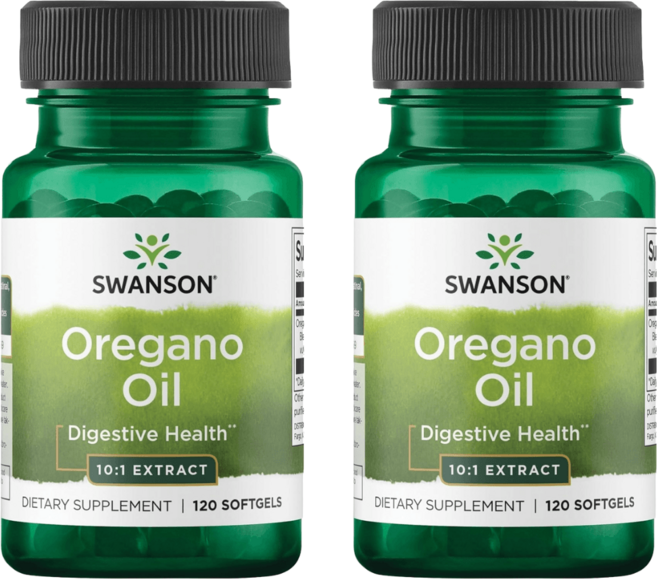 스완슨 오레가노 오일 Swanson Oregano Oil 150mg 120정 2병, 2개