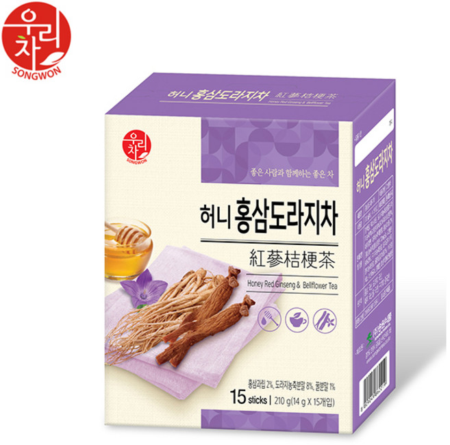 송원 홍삼도라지차, 14g, 15개입, 1개