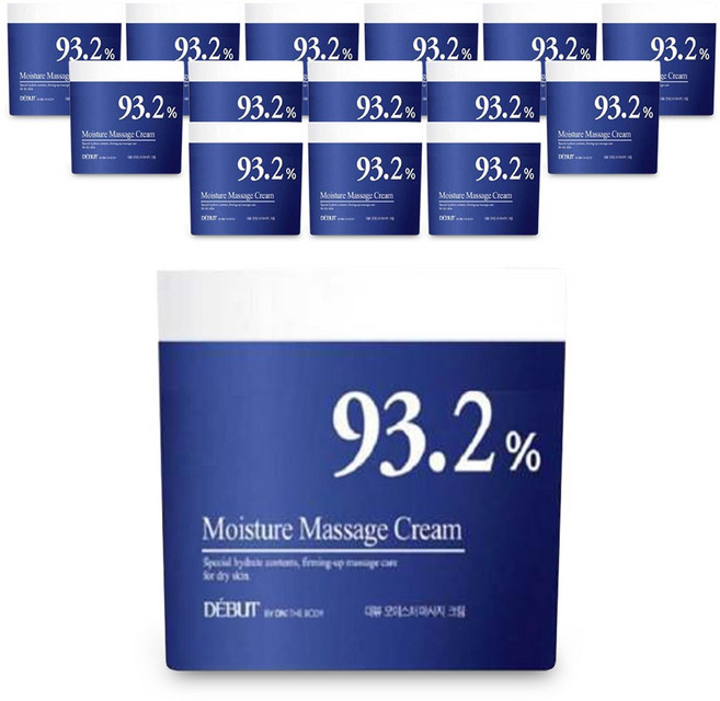 데뷰 93.2% 모이스처 마사지 크림, 500ml, 17개