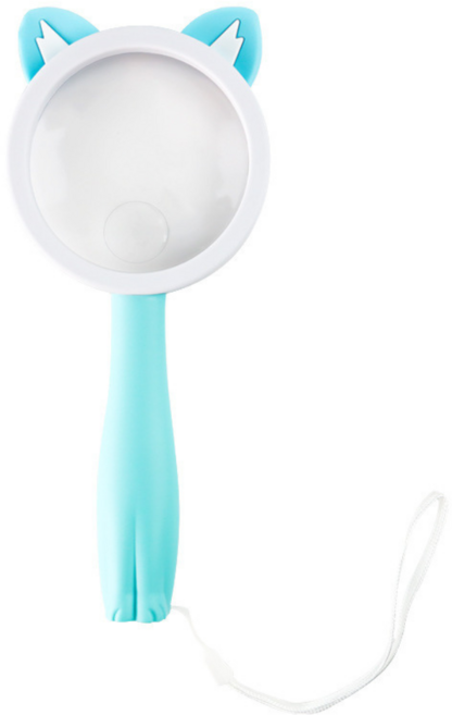 멜팅마켓 휴대용 손잡이형 돋보기, 블루, 1개