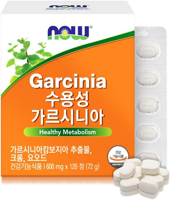 나우푸드 수용성 가르시니아, 120정, 1개