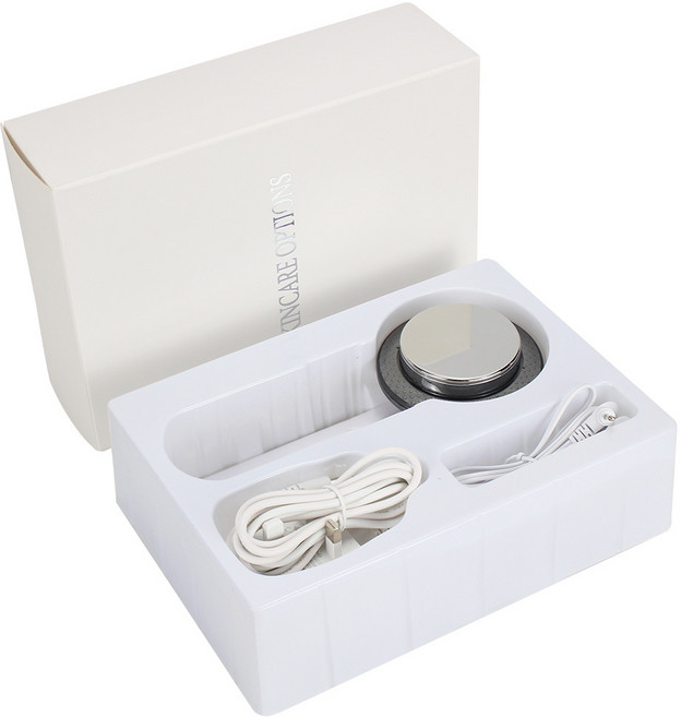 얼굴 목 마사지기 45도 온열 LED EMS미세전류 이온도입 센서 음파 진동, 유럽 규정, CS-103 슬리밍 악기에 포장