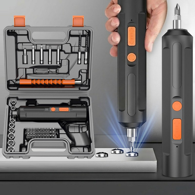 Darlisex 전동 드라이버 무선 임팩 전동드릴 공구세트 가정용 전동 공구 세트, 1세트