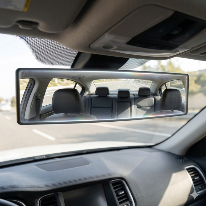 위드메리 사각지대 방지 차량용 와이드룸미러, 1개, 컨텐츠참조