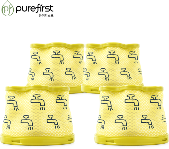 퓨어퍼스트 LG 코드제로 A9 A9S 프리필터 호환, 4개