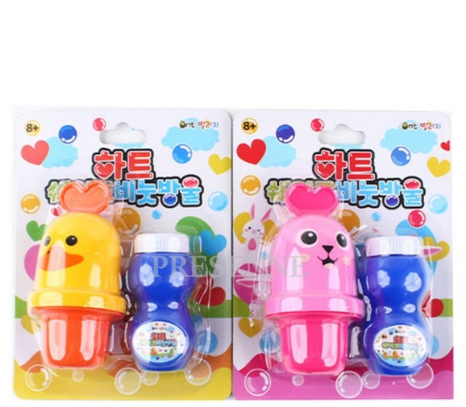 하트쉐이크 비눗방울놀이 유아 비눗방울 만들기 장난감 24개, 1개