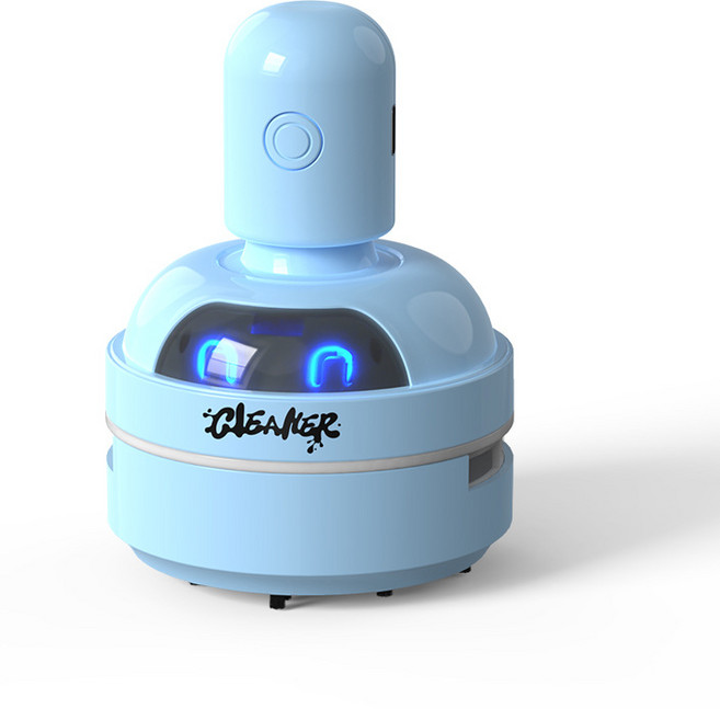 MILLANDA 데스크 청소기 청소기 캐릭터 청소기 캐릭터 선물, 1개, 푸른 색