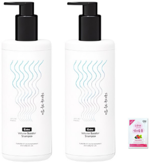 공주부양 볼륨부스터 탈모샴푸 500미리 X 2개 + 폼클렌징(3ml), 500ml