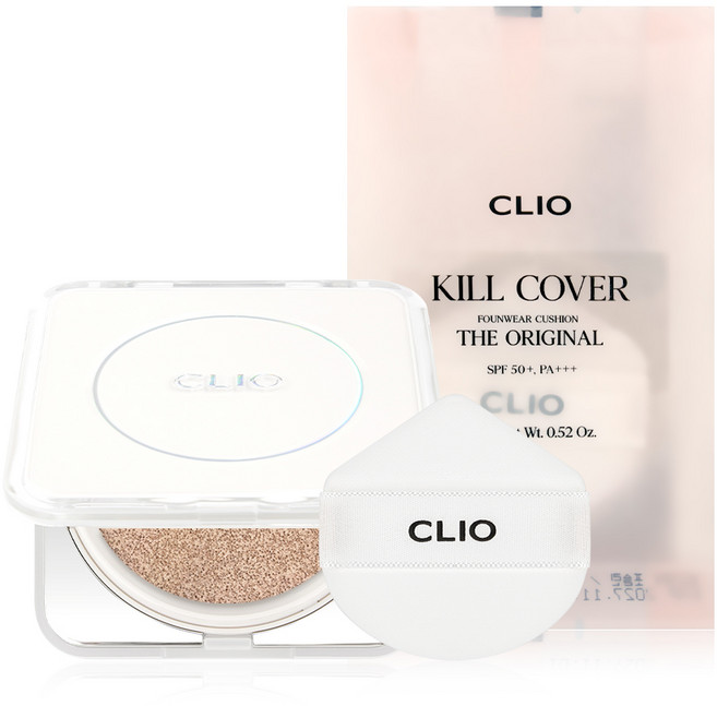 클리오 킬 커버 파운웨어 쿠션 디 오리지널, 1개, 21C 란제리