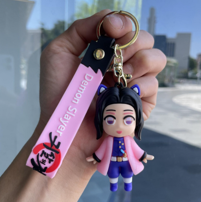 귀멸의칼날 캐릭터 피규어 키링 6종, 1개, 시노부