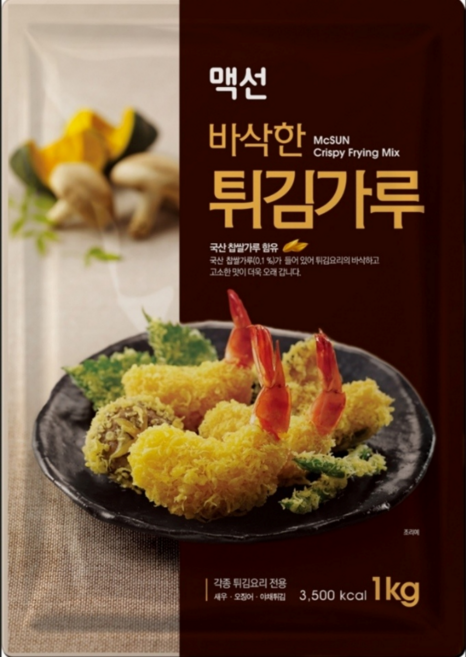 맥선 바삭한 튀김가루 1kg, 8개