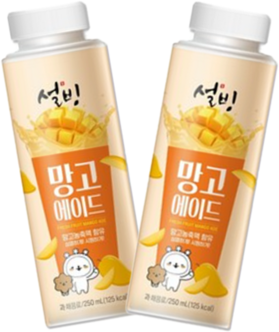 설빙 망고에이드 250ml 냉장무료배송, 8개