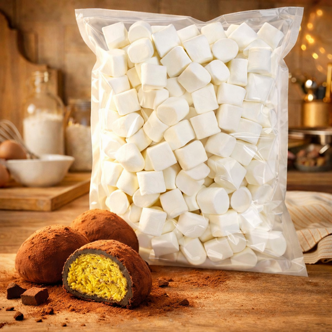 점보 마시멜로우 두바이 쫀득쿠키 베이킹용 1키로 대용량, 1개, 1kg