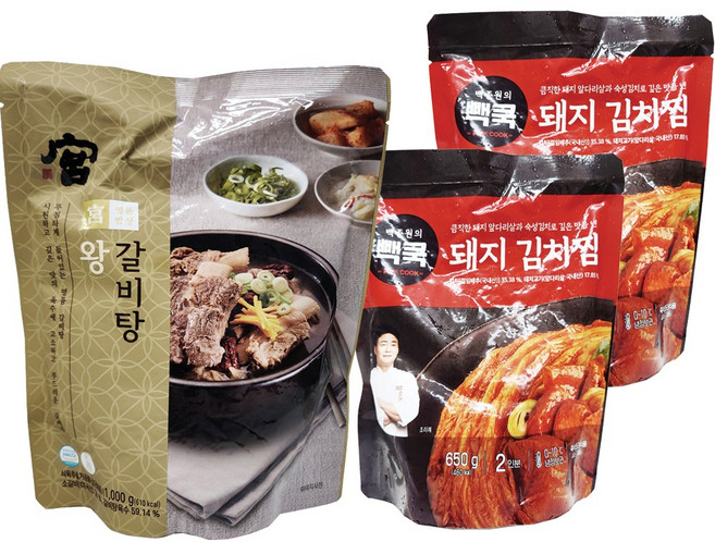코스트코 궁 왕갈비탕 1KG + 백종원 돼지김치찜 650G, 1개