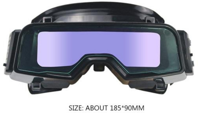 자동 다크닝 용접용 안경 눈 보호 전문 용접 안경 고글 안전 보호 용접 안경 용접 도구, 1개