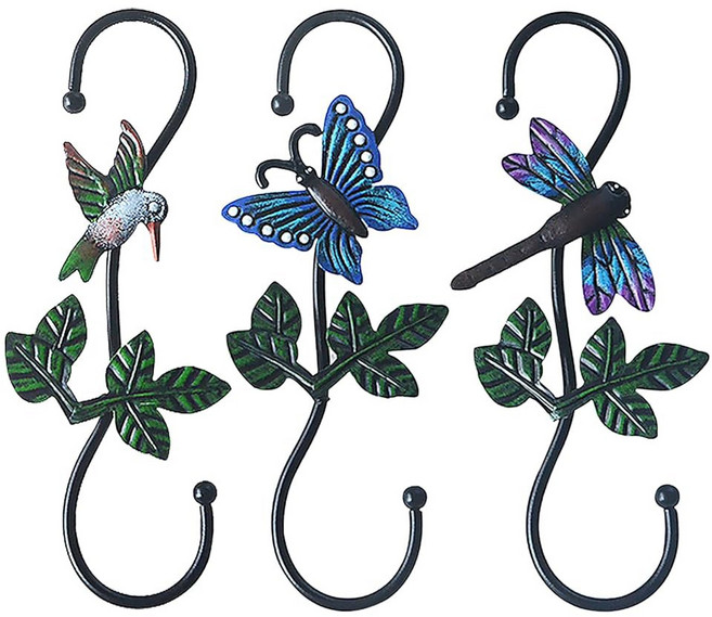 KITWINNEY 대형 야외 행거 리스 도어 꽃 화분 울타리 후크 정원 오버 식물, SSA3