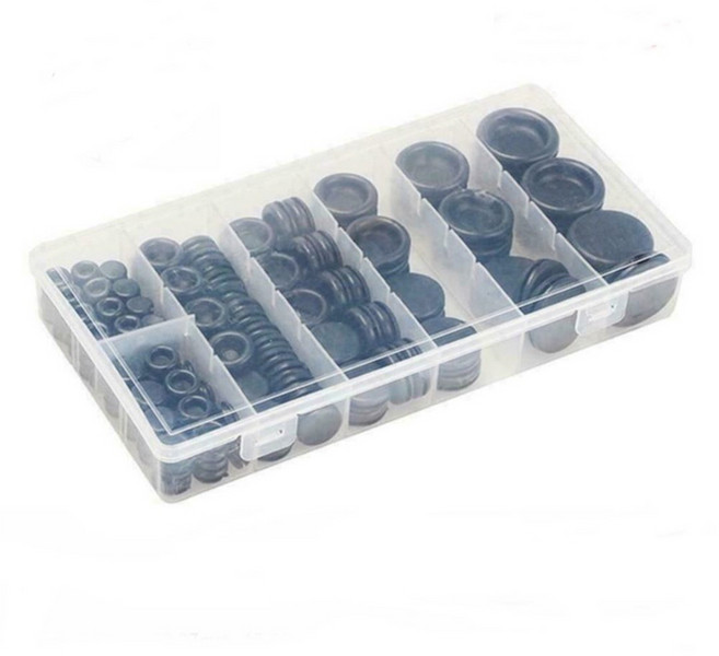 170pcs 고무그로밋 가스켓 고무패킹 고무오링 마개, 1개