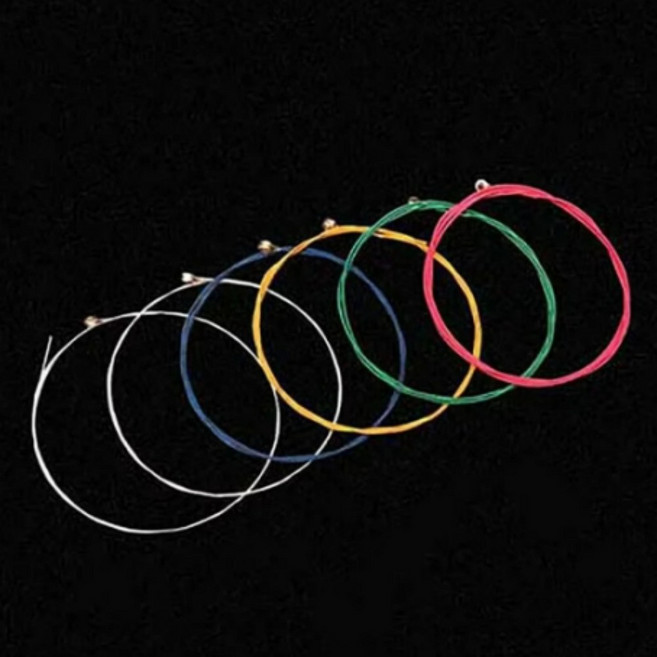 패션 통기타 어쿠스틱 기타줄 세트, 혼합, 6개, acoustic