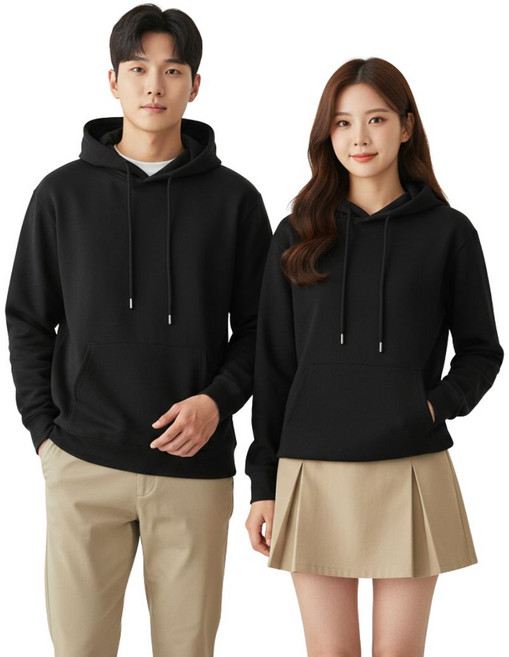 Kyails 커플 후드티 티셔츠 여성 남자 무지 맨투맨