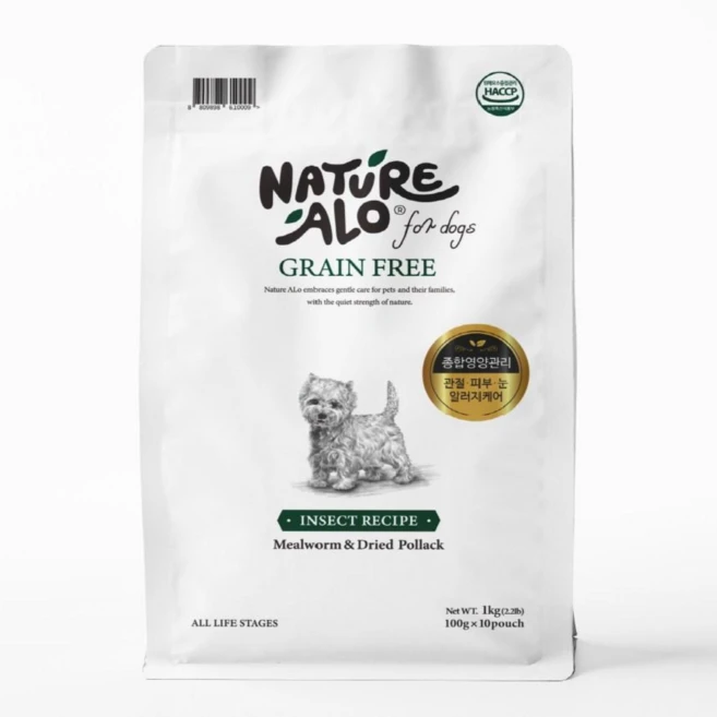네이처알로 포독 인섹트레시피 강아지 알러지 눈물 처방식 사료, 40g, 곤충, 1세트 - 쿠팡