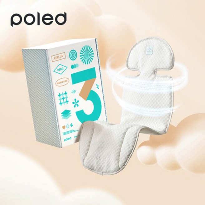 폴레드 에어러브3 뉴본 카시트 통풍 쿨시트 유모차 라이너, 핑크