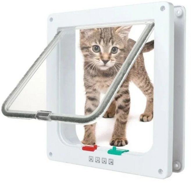 견문 펫도어 방묘문 캣도어 고양이 안전문 출입문 X007, 1개