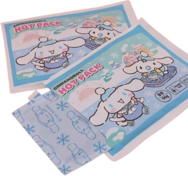 [국내산] 산리오캐릭터즈 시나모롤 KC인증 대용량 핫팩, 20개