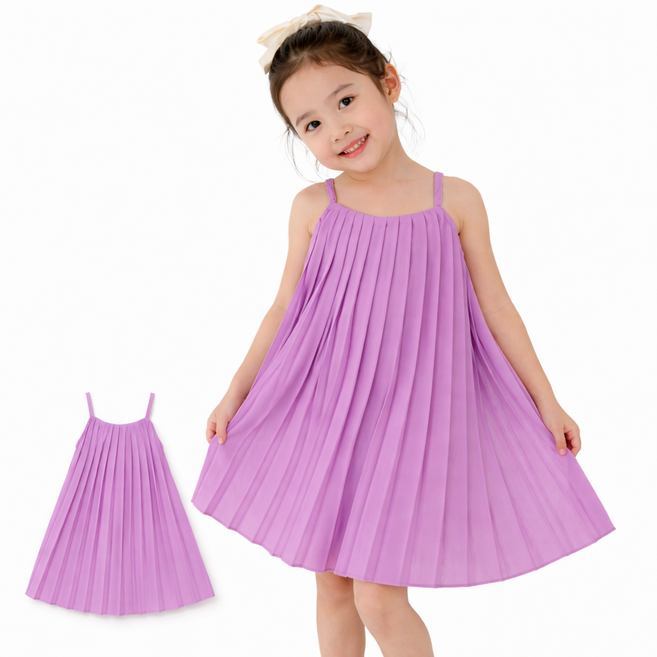 여아 여름 원피스 공주풍 퍼프소매 플로럴 나들이룩