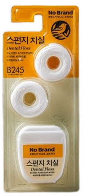 노브랜드 스펀지 치실 40m x 3개, 3개입, 1개
