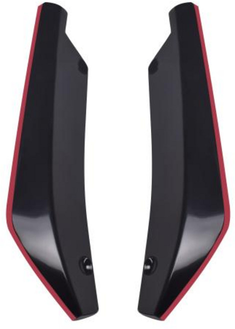 2Pcs 유니버설 자동차 후면 범퍼 립 스포일러 스플리터 스크래치 보호기, 3)5