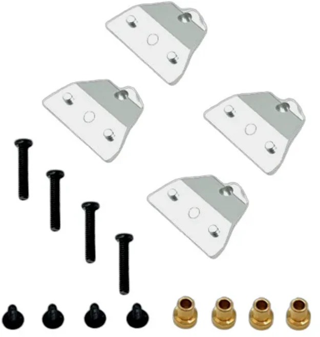 MN 1/12 탱크 300 OP 액세서리용 서스펜션 브래킷 금속 업그레이드 부품 Rc 모델 크롤러 자동차 트럭 버기, 01 실버