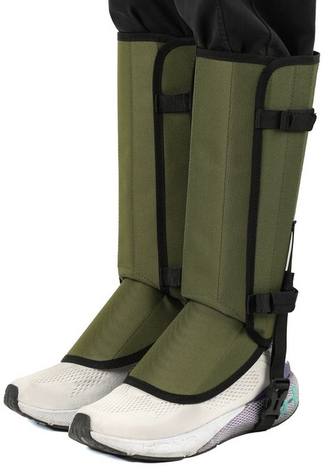 뱀 물림 방지 보호대 스패치 장비 등산 작업용 각반 심마니 스노우, 군녹색