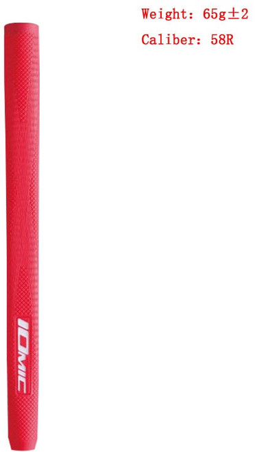 골프 퍼터 그립 IOMIC Absolute-X TPE 소재 좋은 피드백 미끄럼 방지 패턴 편안한 느낌 10가지 색상 옵션, 빨간색