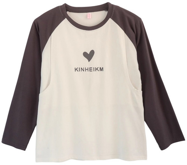 BABYSHARE愛心長袖哺乳衣 時尚孕婦裝