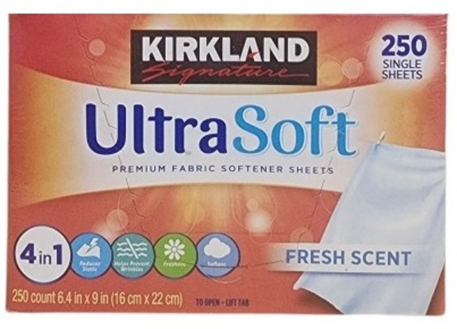 커클랜드시그니춰 드라이시트 시트형 섬유유연제 본품, 5개