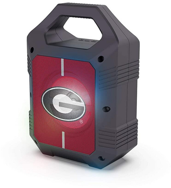 SOAR NCAA ShockBox XL LED 무선 블루투스 스피커 버지니아 테크 호키스, 조지아 불독스
