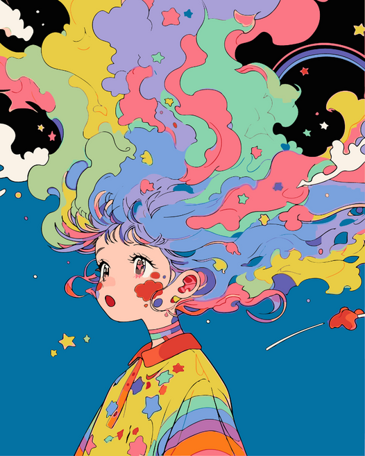 글로윅 DIY명화그리기 피포페인팅 그림그리기 유화 세트, 40*50cm, 17드림, 1개