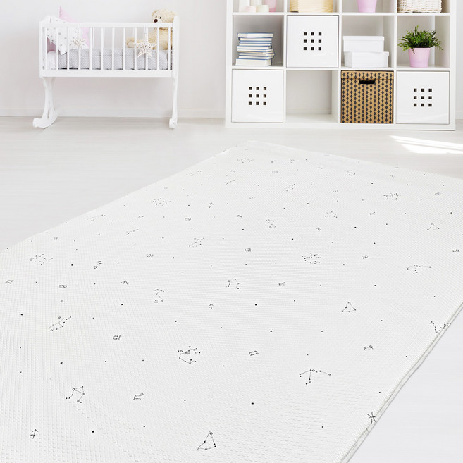 거실 바닥 PVC 쿠션 놀이방 매트 12T, 별자리