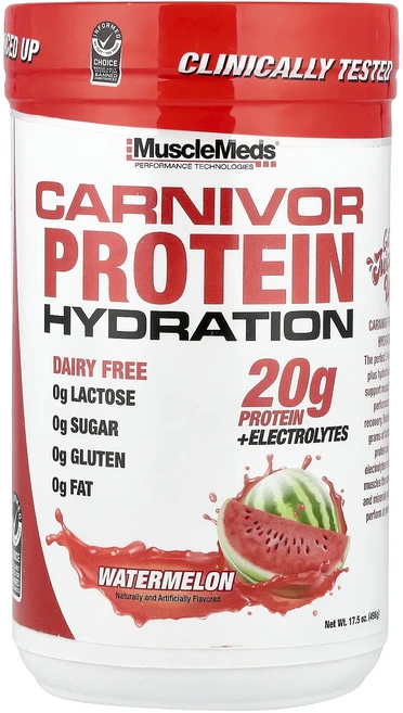 효과가 좋은 MuscleMeds Carnivor 단백질 하이드레이션 수박 496g(17.5oz) 최저가격, MuscleMedsCarnivor단백질하이드레이션수박4, 496g, 1개 - 쿠팡