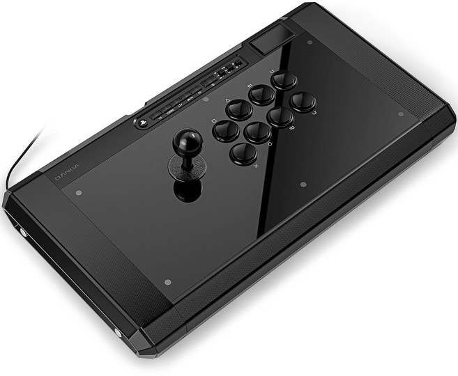 Qanba Q7 옵시디언 2 아케이드 스틱 PS5/PS4/PC 호환 유선 조이스틱, Black, 1개