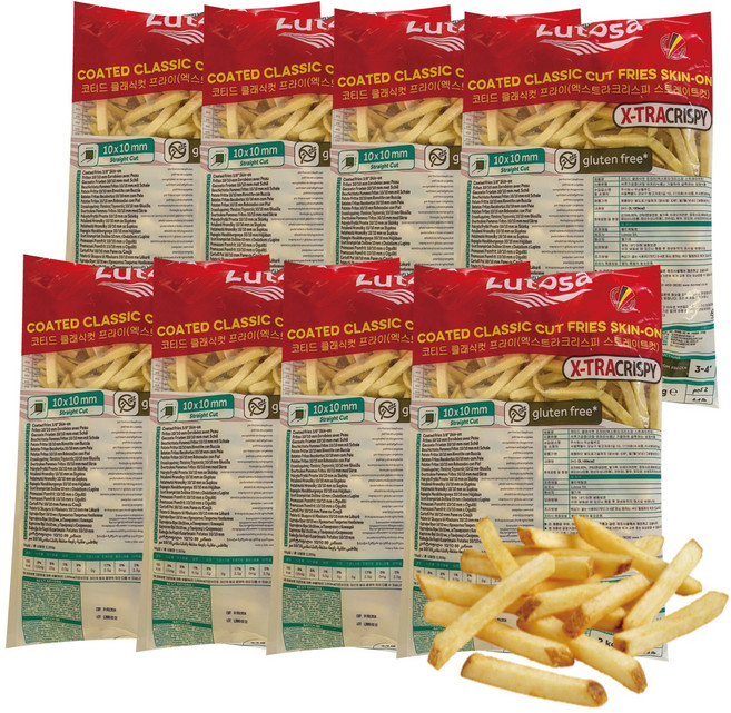 스킨온스트레이트컷 루토사 냉동 2K X6, 2kg, 8개